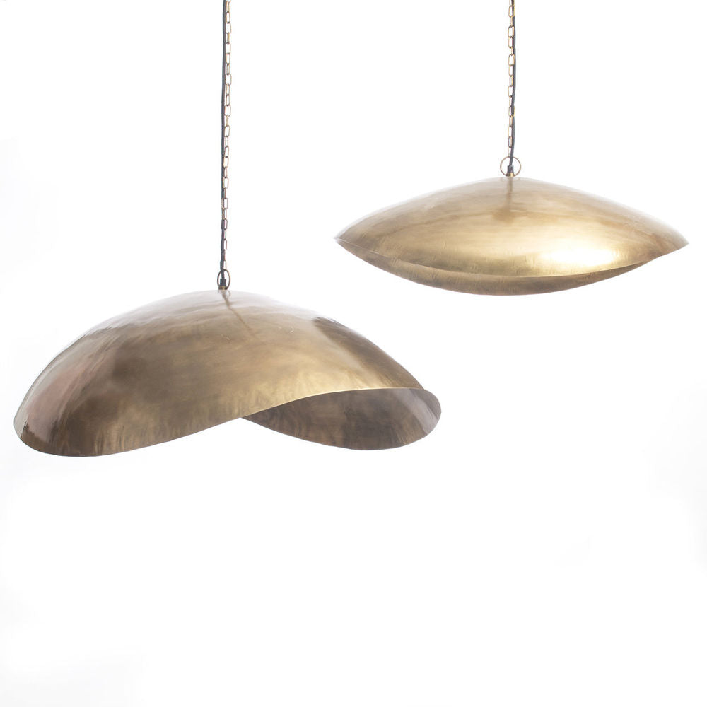 Bazar Bizar Het gelukskoekje hanger - Messing - L