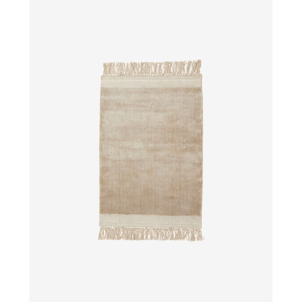 Alfombra Nordal A/S FILUCA beige brillante con flecos
