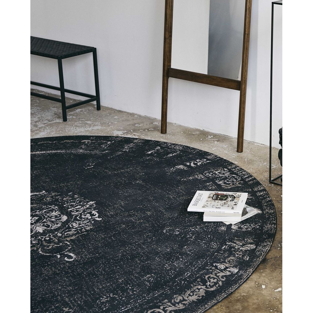Nordal A/S GRAND tapis tissé, gris foncé/noir