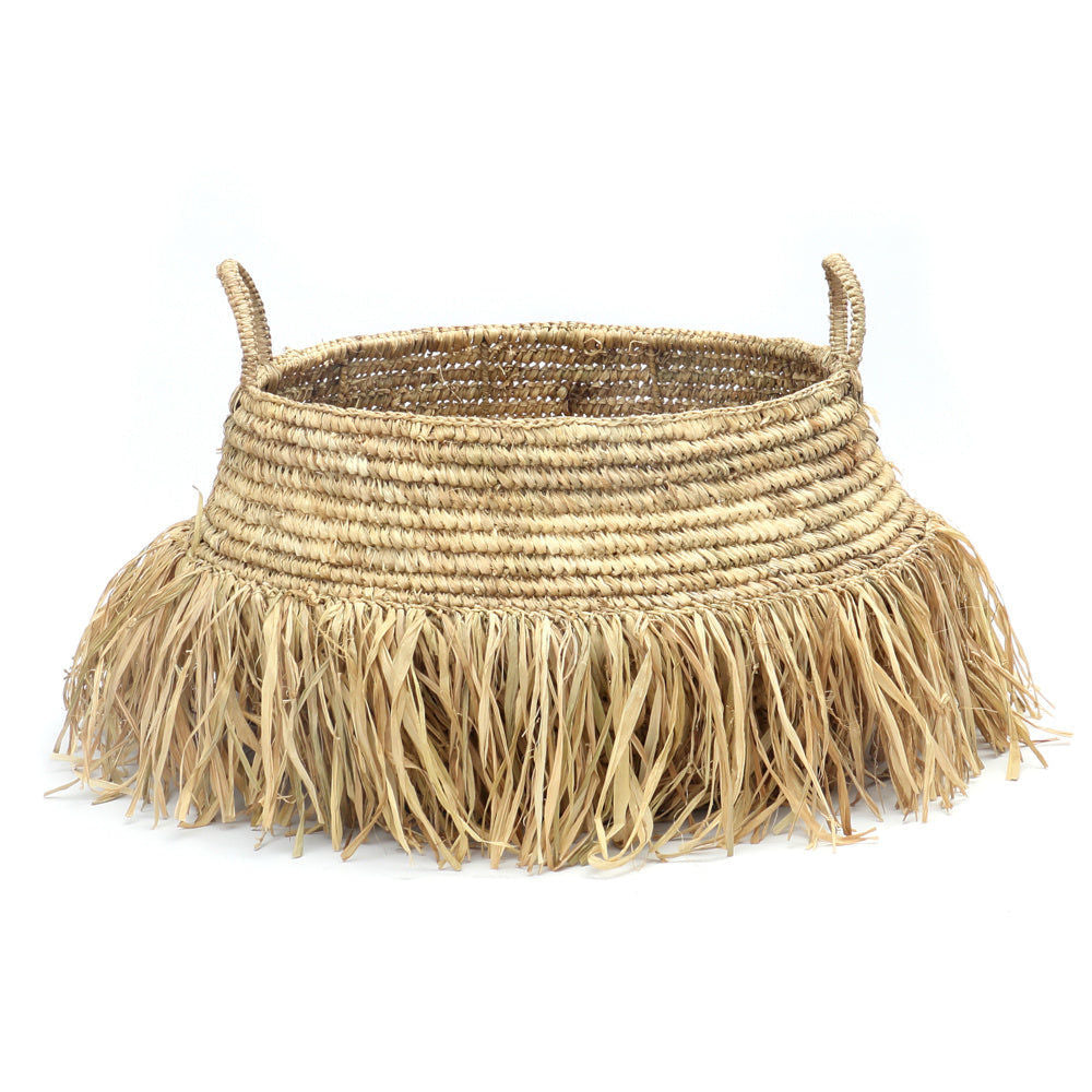 Bazar Bizar De Raffia Deluxe Manden - Natuurlijk - Set van 2
