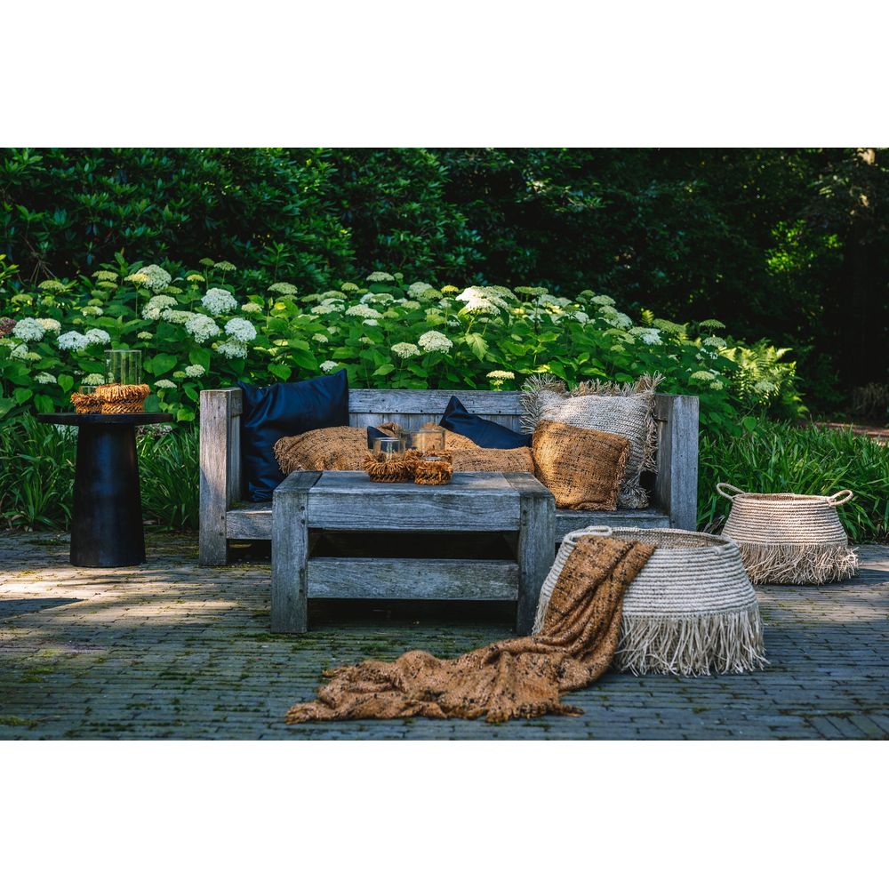 Bazar Bizar De Raffia Deluxe Manden - Natuurlijk - Set van 2