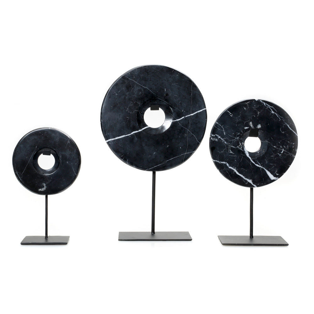 Bazar Bizarre El disco de mármol en la base-Negro-L