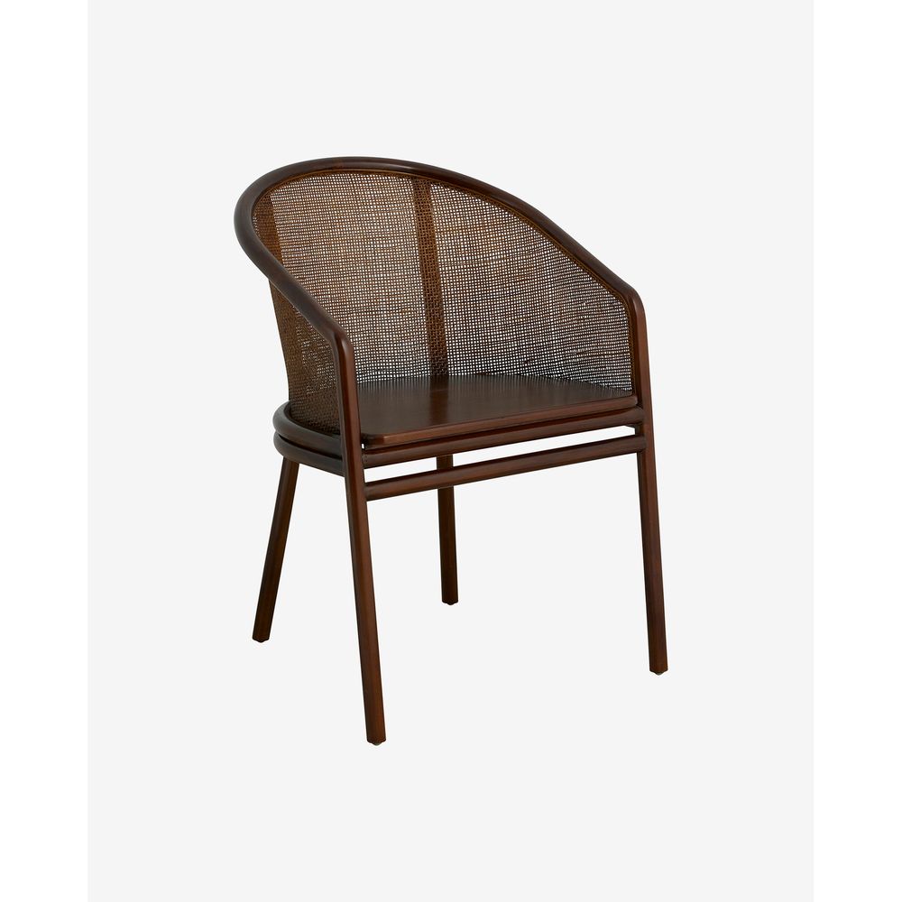Nordal Silla de comedor A/S MOSSO, marrón oscuro