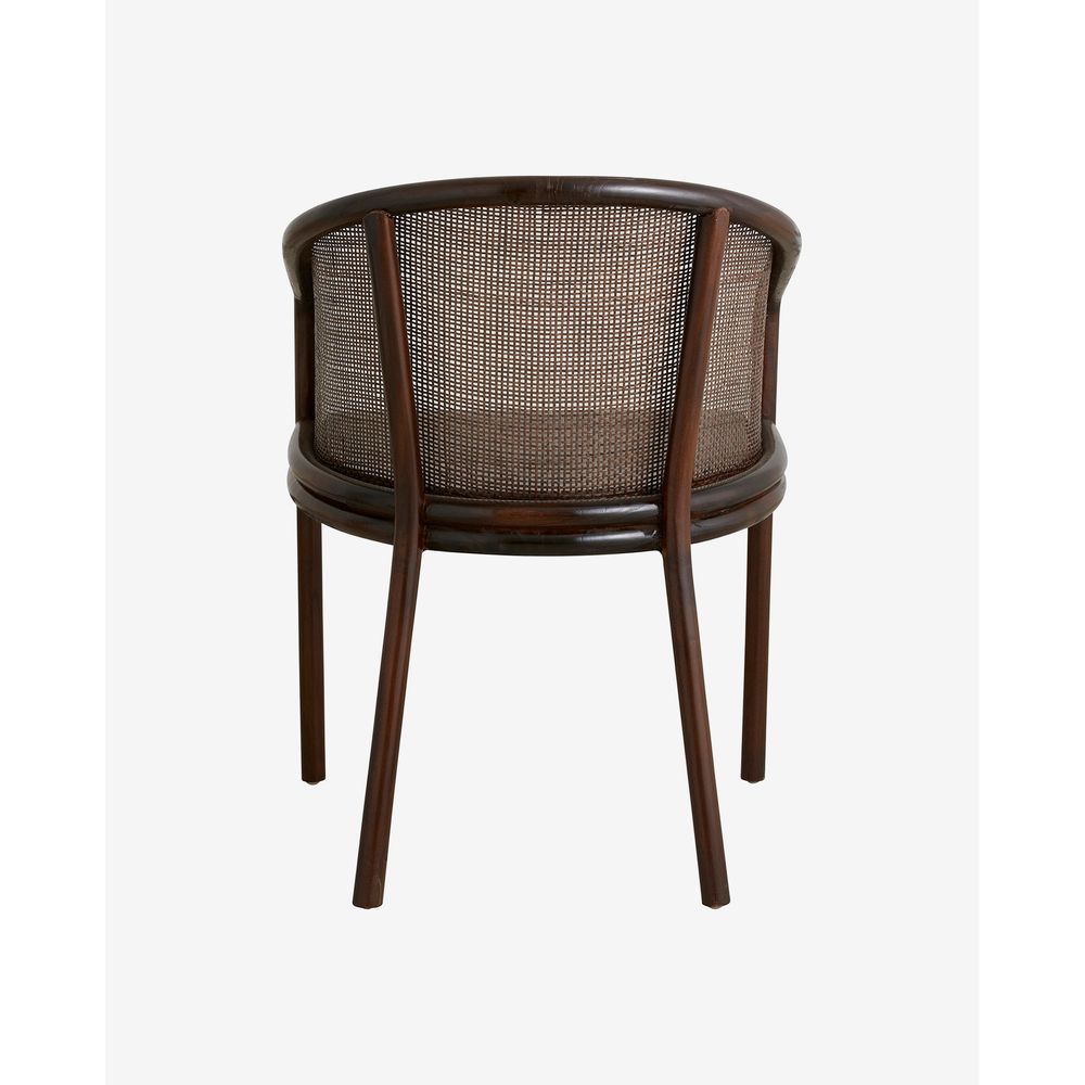 Nordal Silla de comedor A/S MOSSO, marrón oscuro