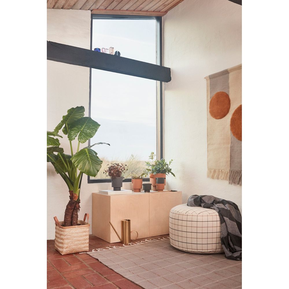 Alfombra OYOY LIVING Grid-Caramel/Offwhite