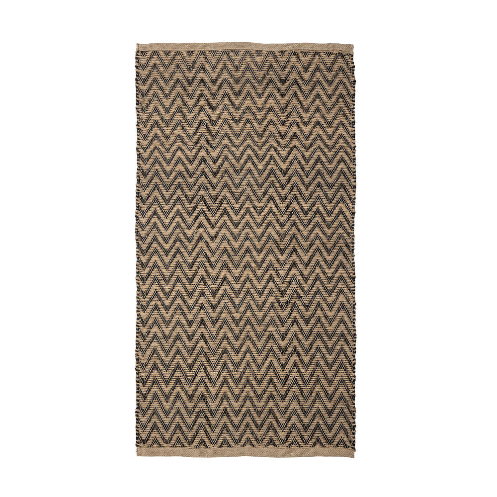 Bloomingville Tapis Lieu, Noir, Jute