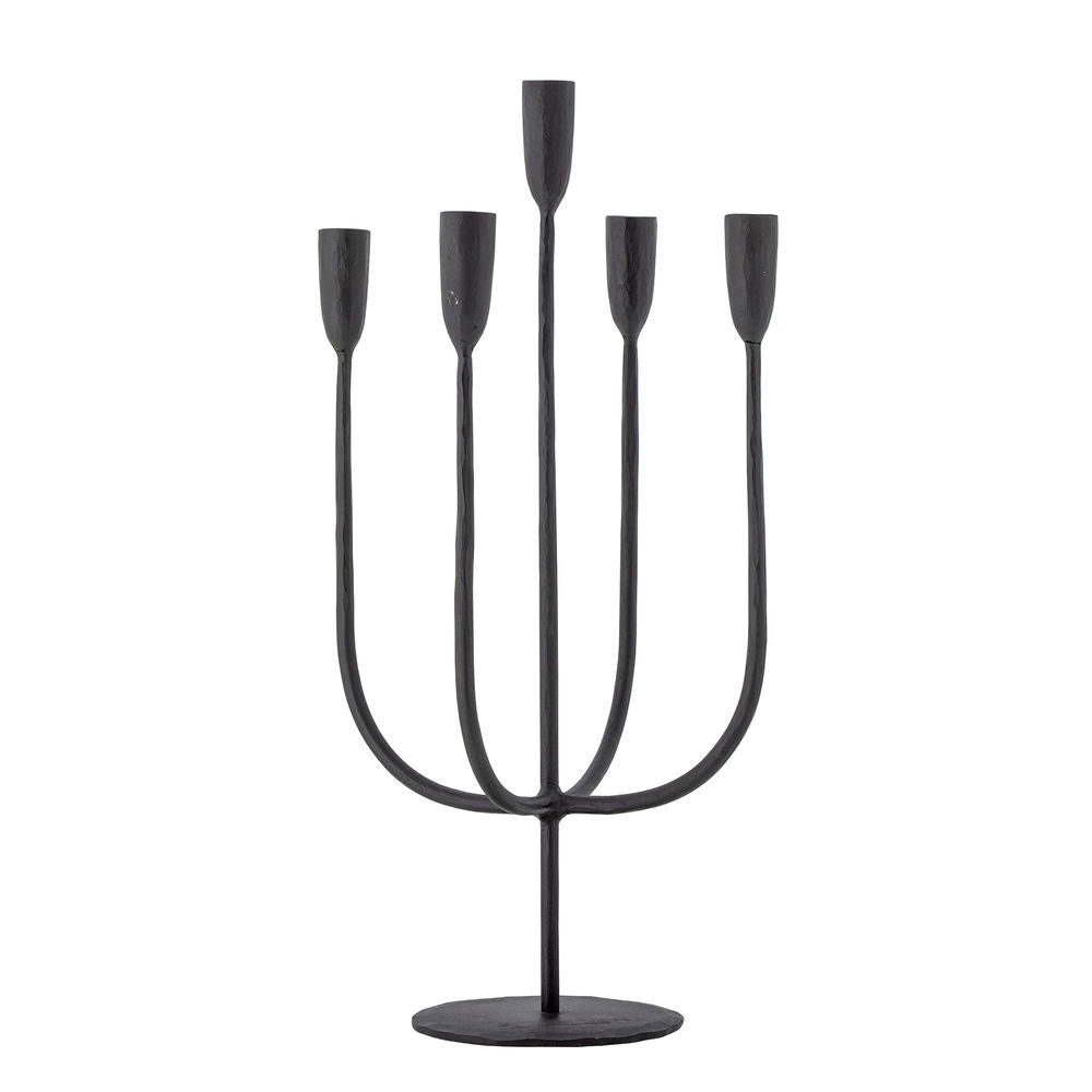 Bloomingville Izma Candelero, Negro, Metal