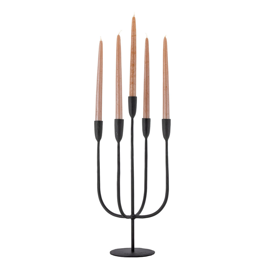 Bloomingville Izma Candelero, Negro, Metal