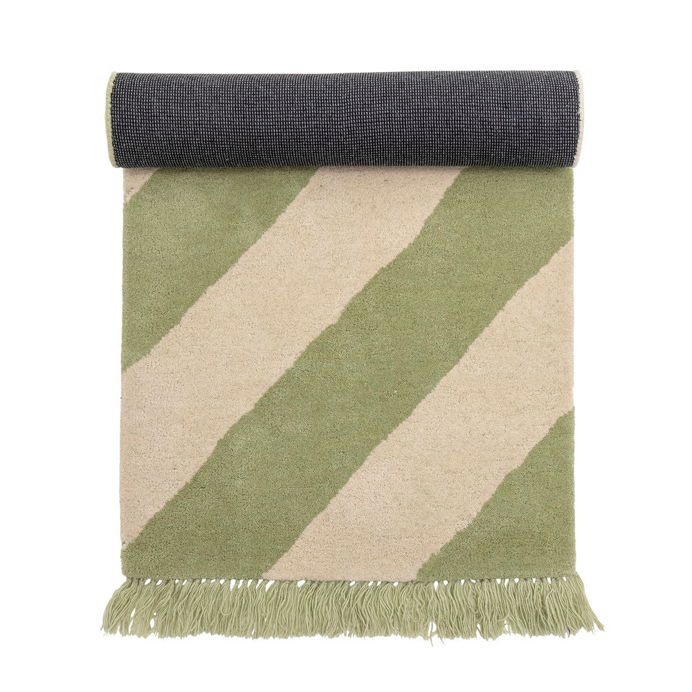 Bloomingville MINI Froggy Vloerkleed, Groen, Wol