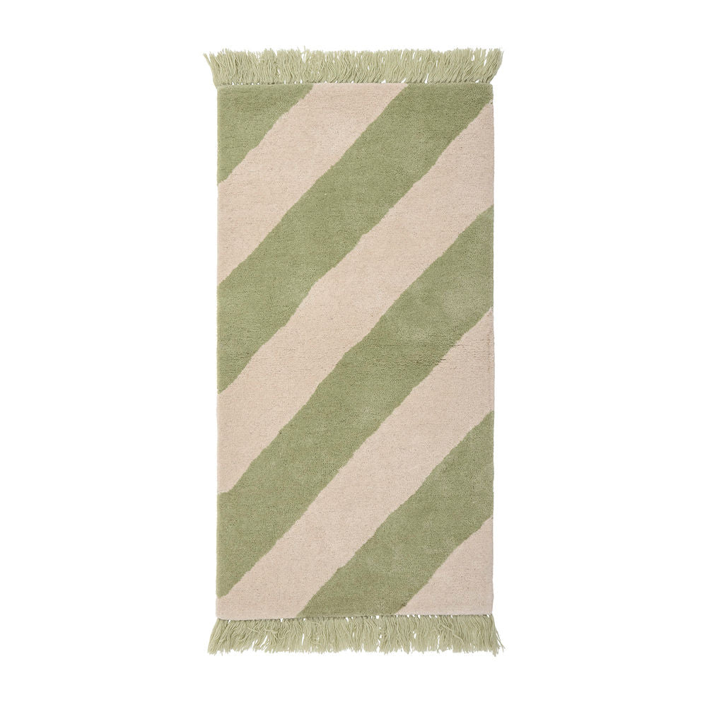 Bloomingville MINI Froggy Vloerkleed, Groen, Wol