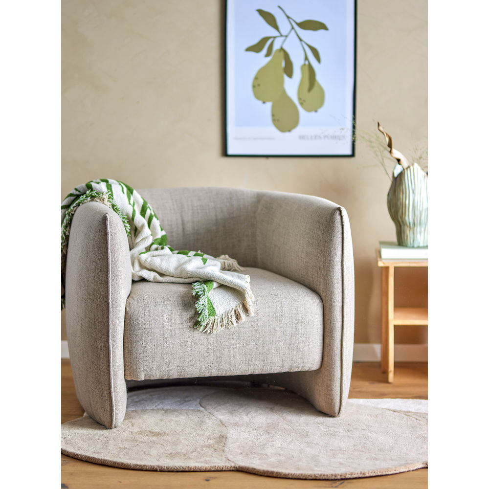 Bloomingville Bacio Stoel, Natuur, Gerecycled Polyester