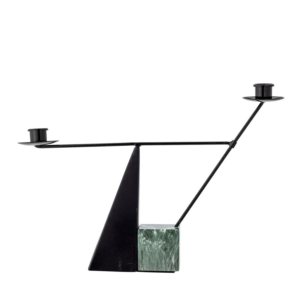 Bloomingville Bougeoir Jayda, Vert, Fer