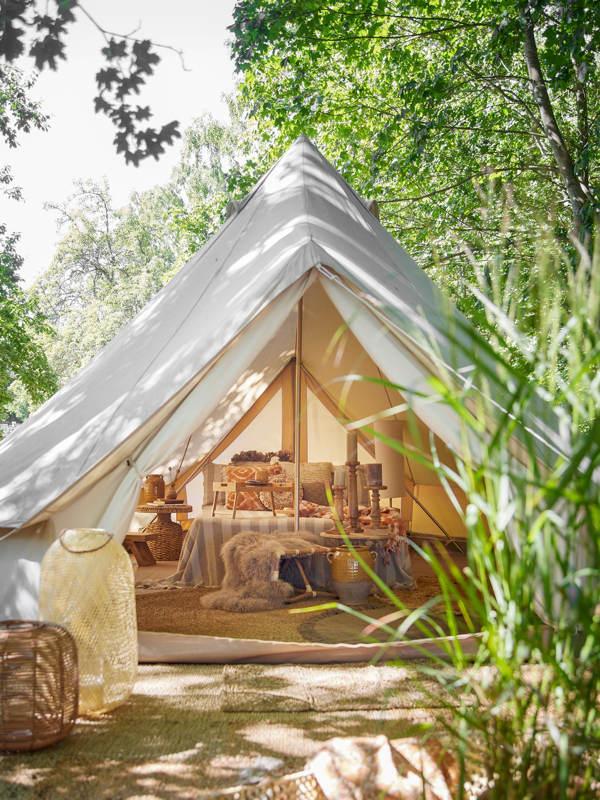 Bloomingville Aden dienbladtafel, Natuur, Bamboe