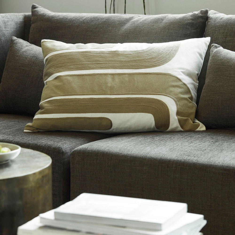 Housse de coussin House Doctor, Curve, sable