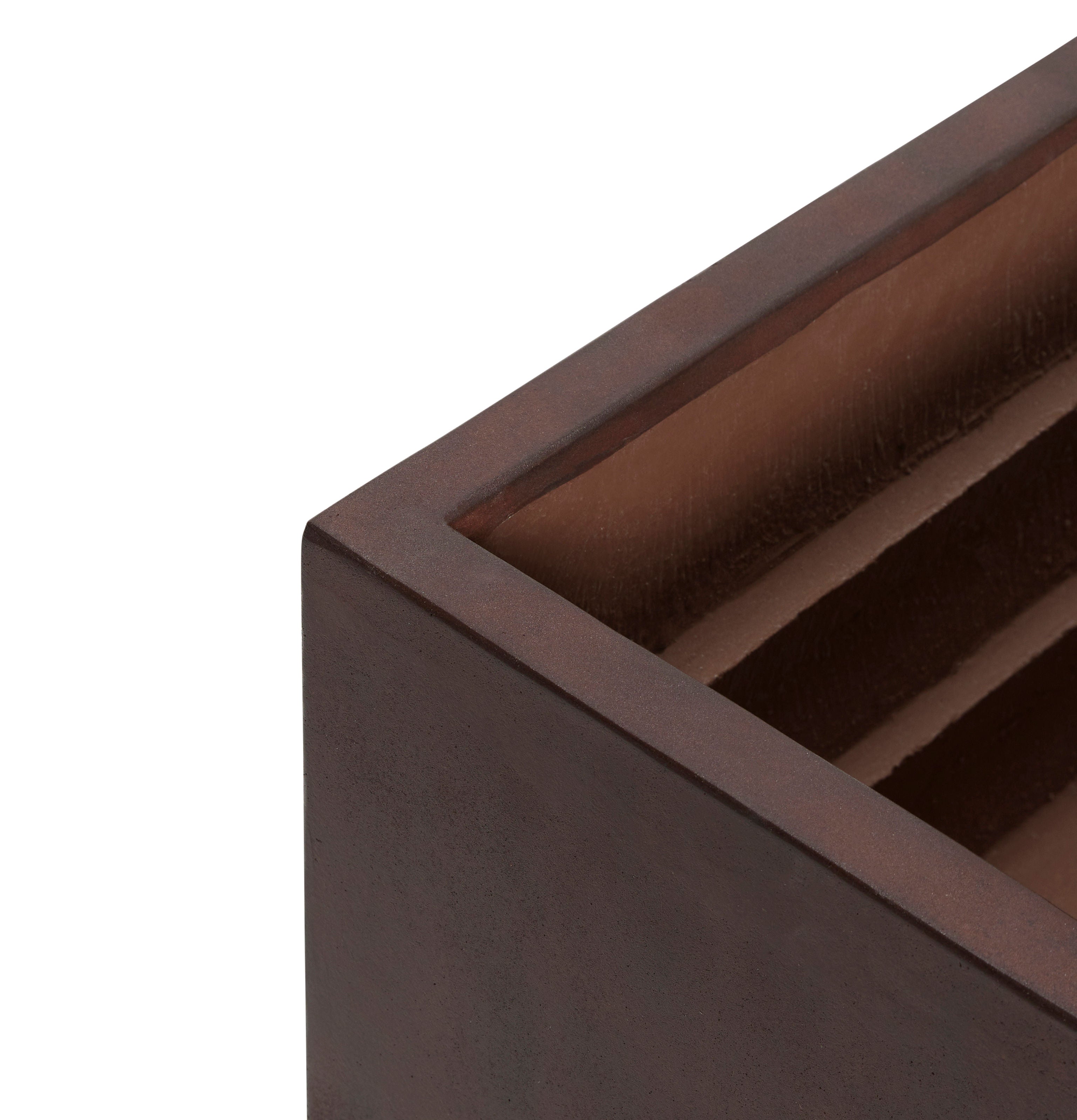 Hübsch Caja de flores Grove Maroon