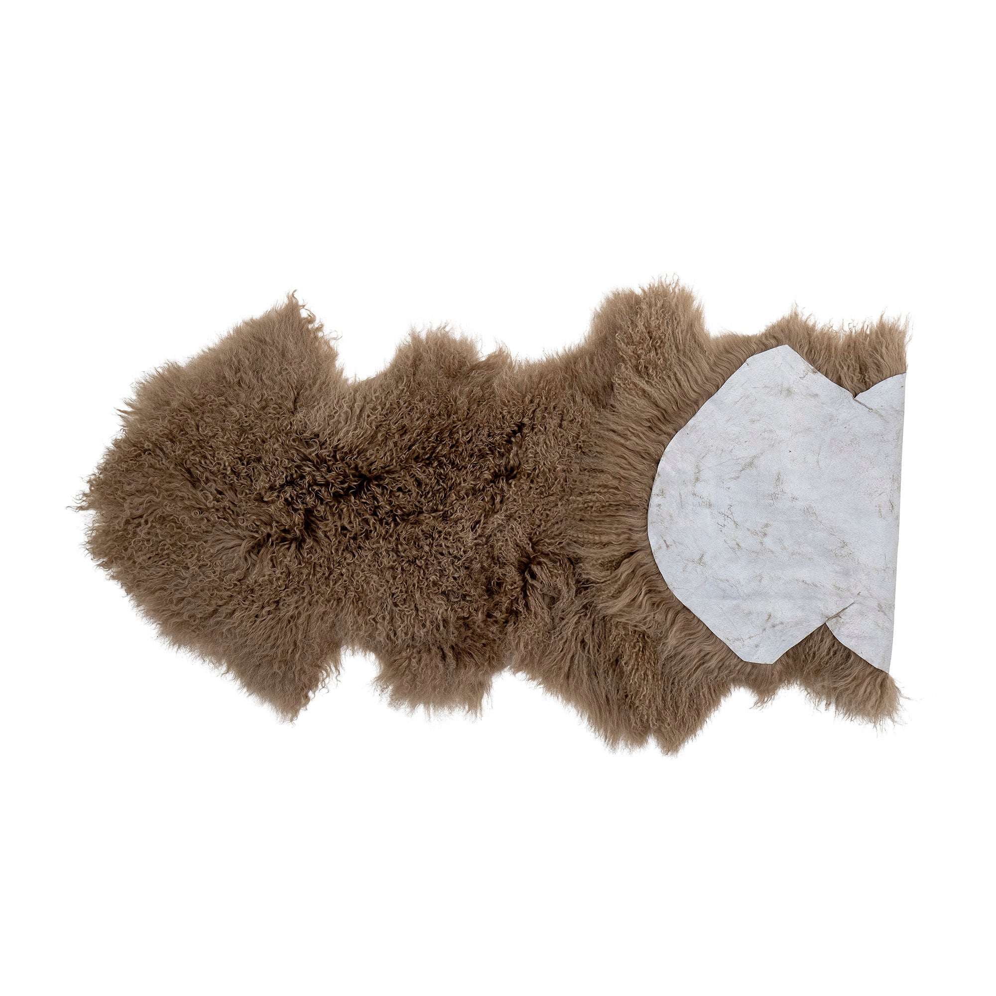 Bloomingville abo huid, bruin, lamsvel Tibetaans