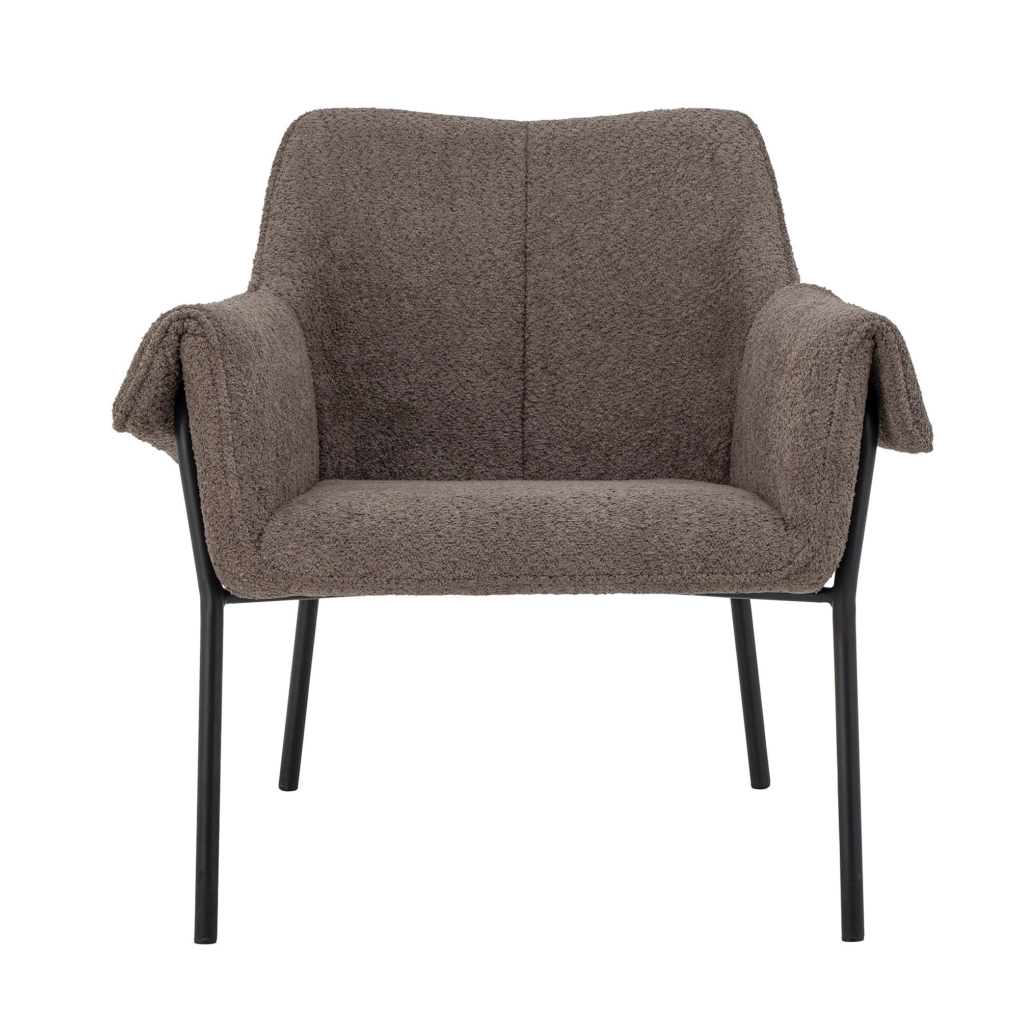 Bloomingville Silla Fendi, Marrón, Poliéster