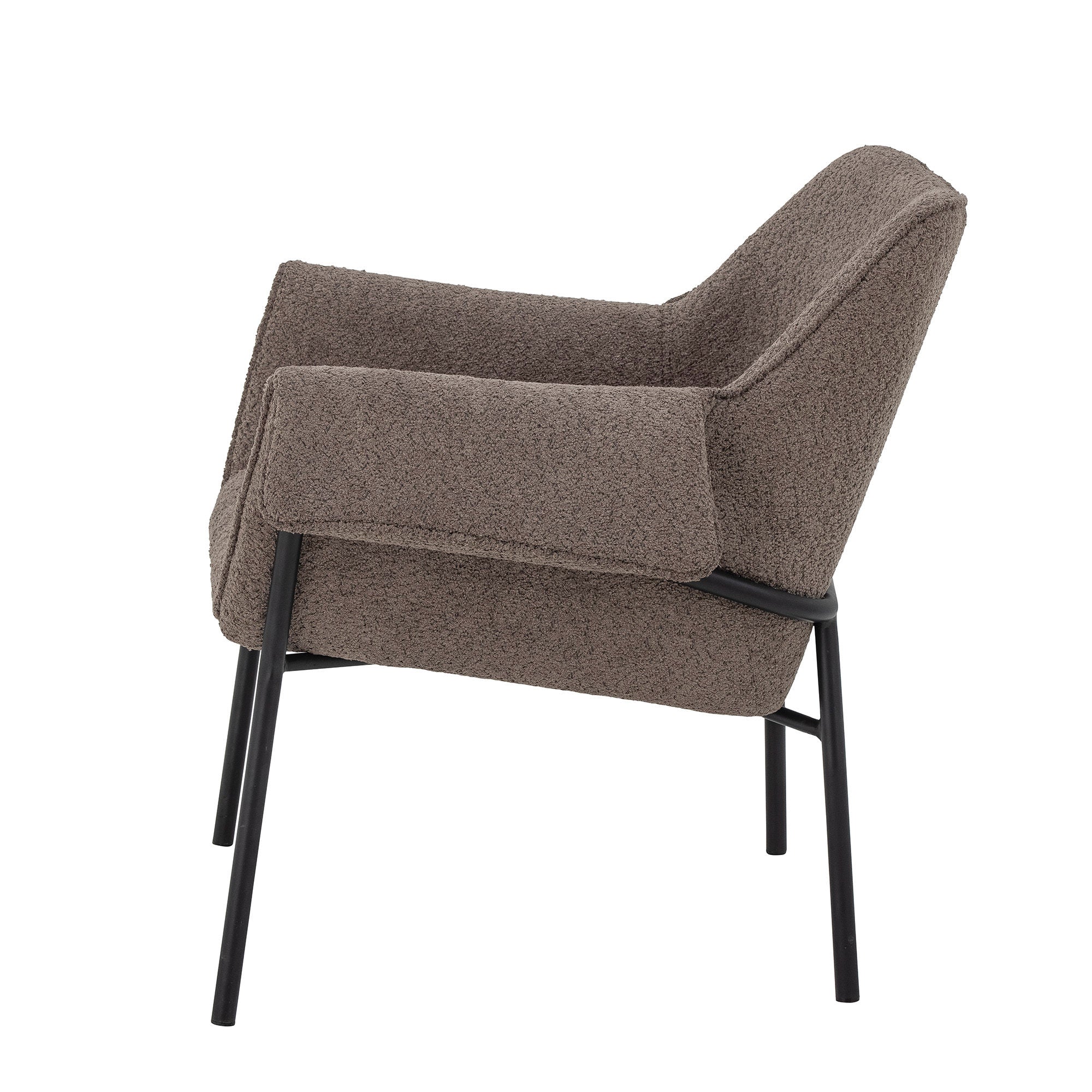 Bloomingville Silla Fendi, Marrón, Poliéster