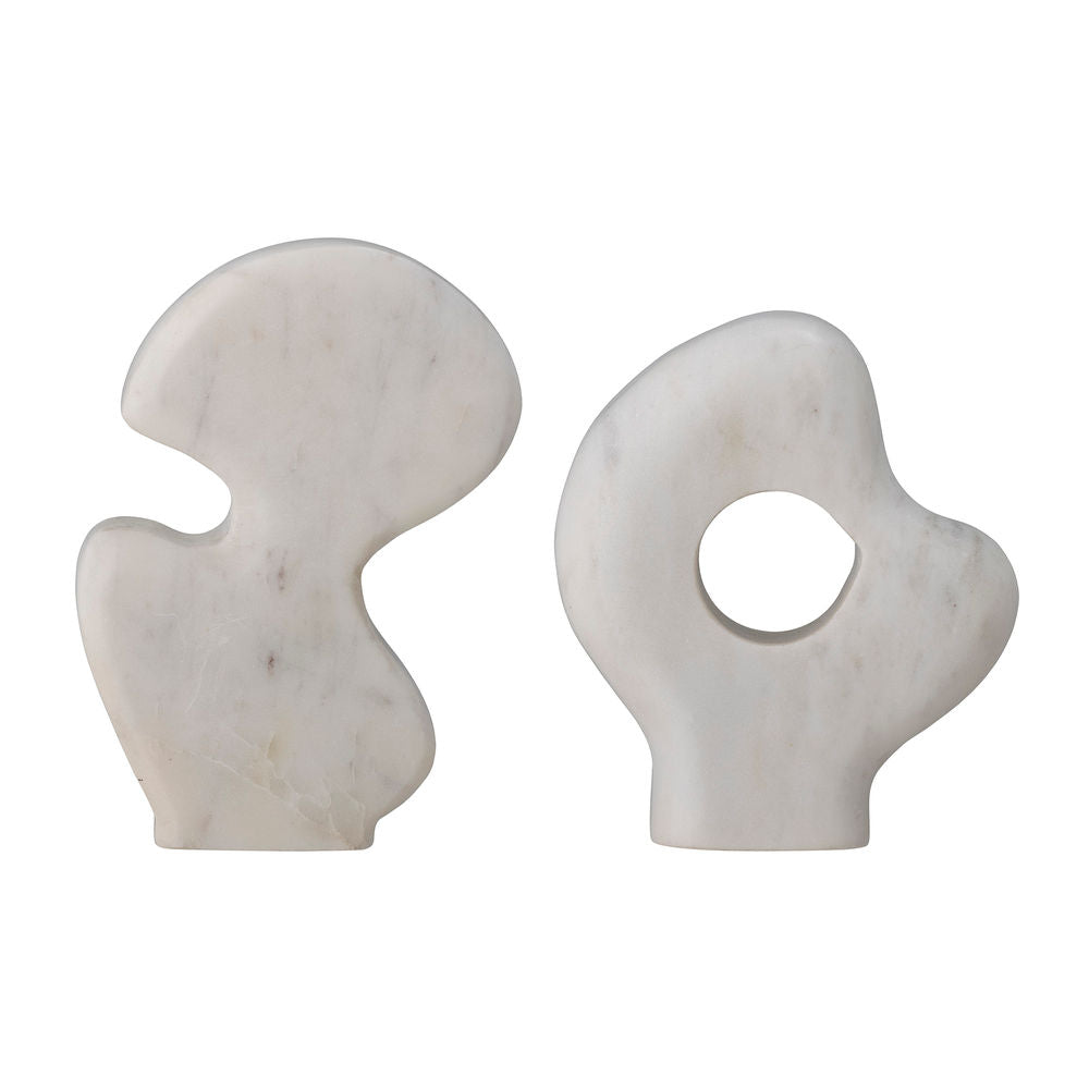 Bloomingville Laki Deco, Wit, Marmer