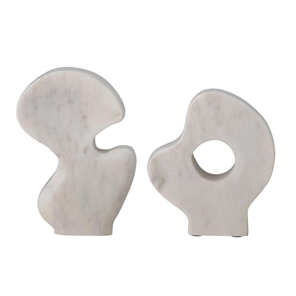 Bloomingville Laki Deco, Wit, Marmer