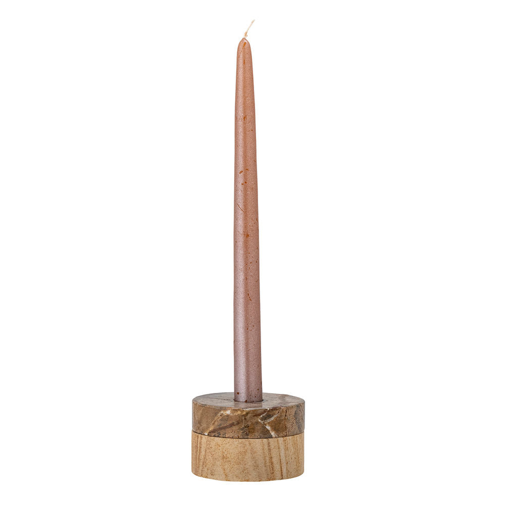 Bloomingville Dalin Votive & Bougeoir, Marron, Grès