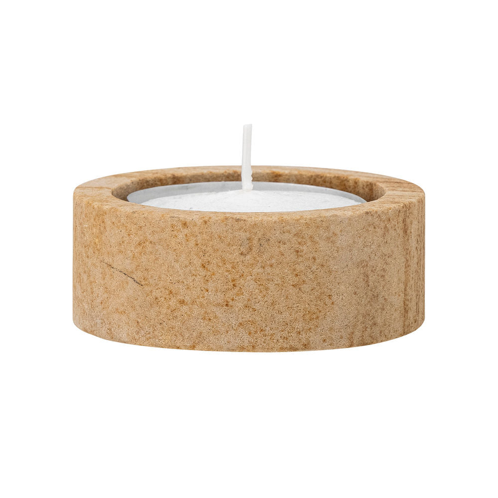 Bloomingville Dalin Votive & Bougeoir, Marron, Grès