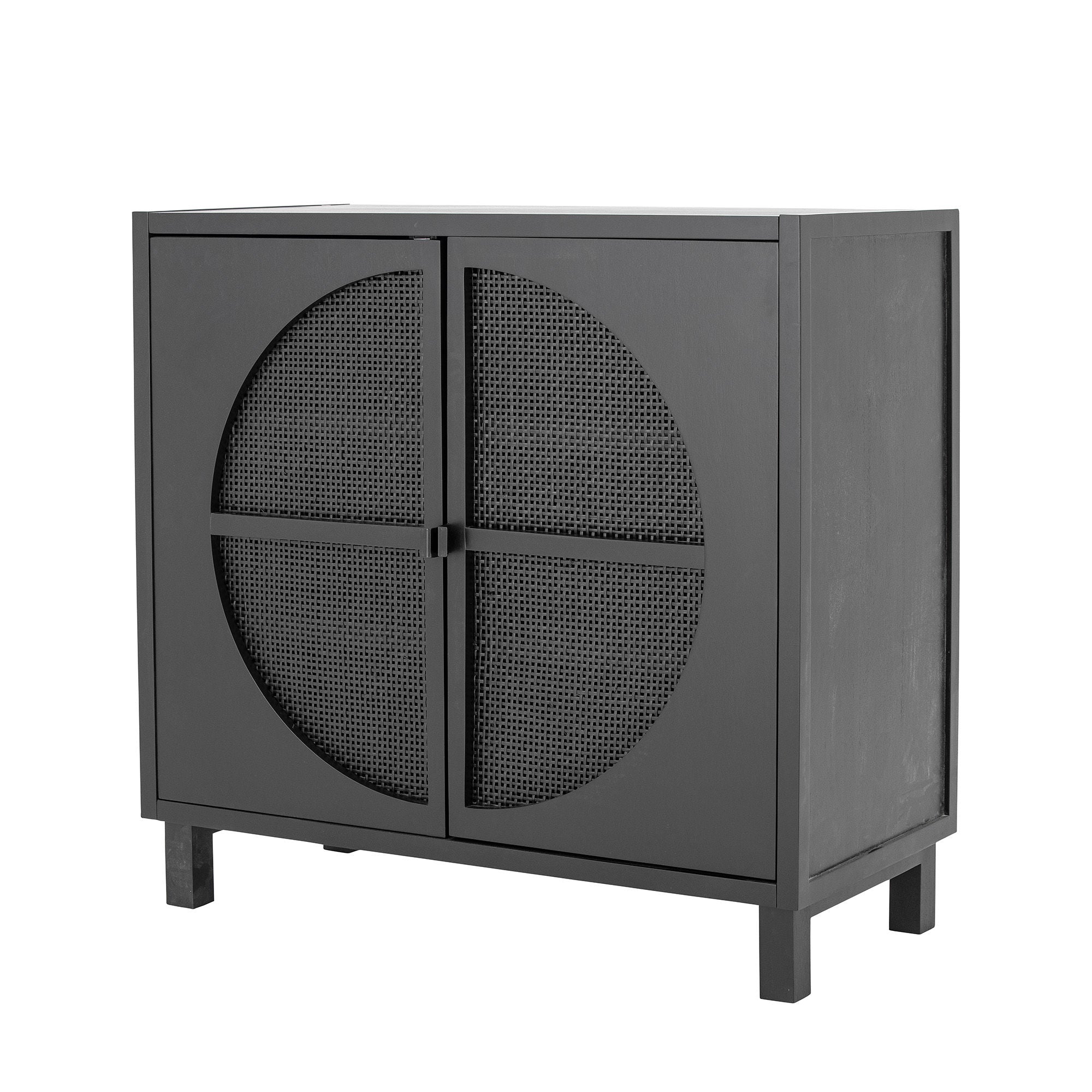 Bloomingville Armoire Trento, noir, bois Gmelina