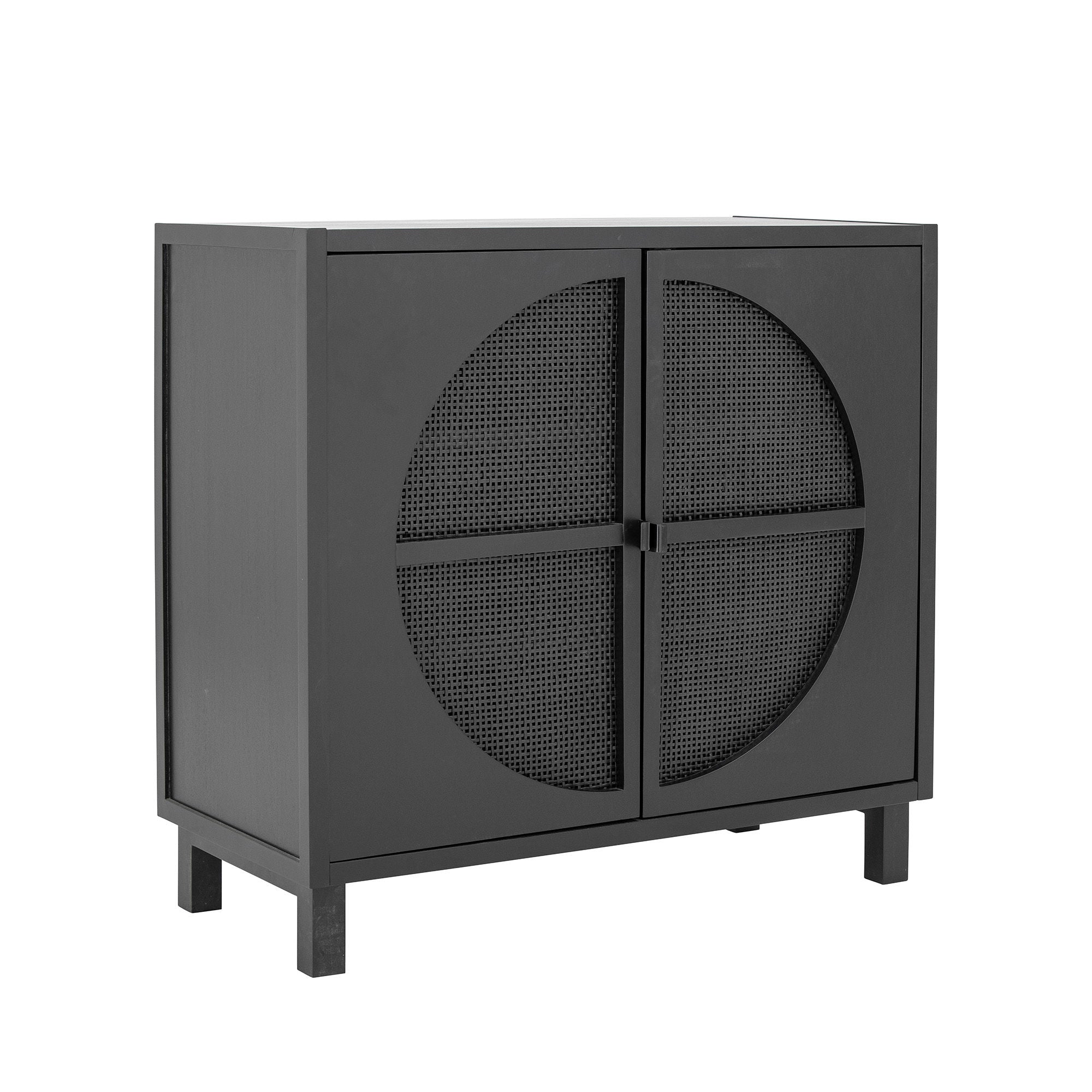 Bloomingville Armoire Trento, noir, bois Gmelina