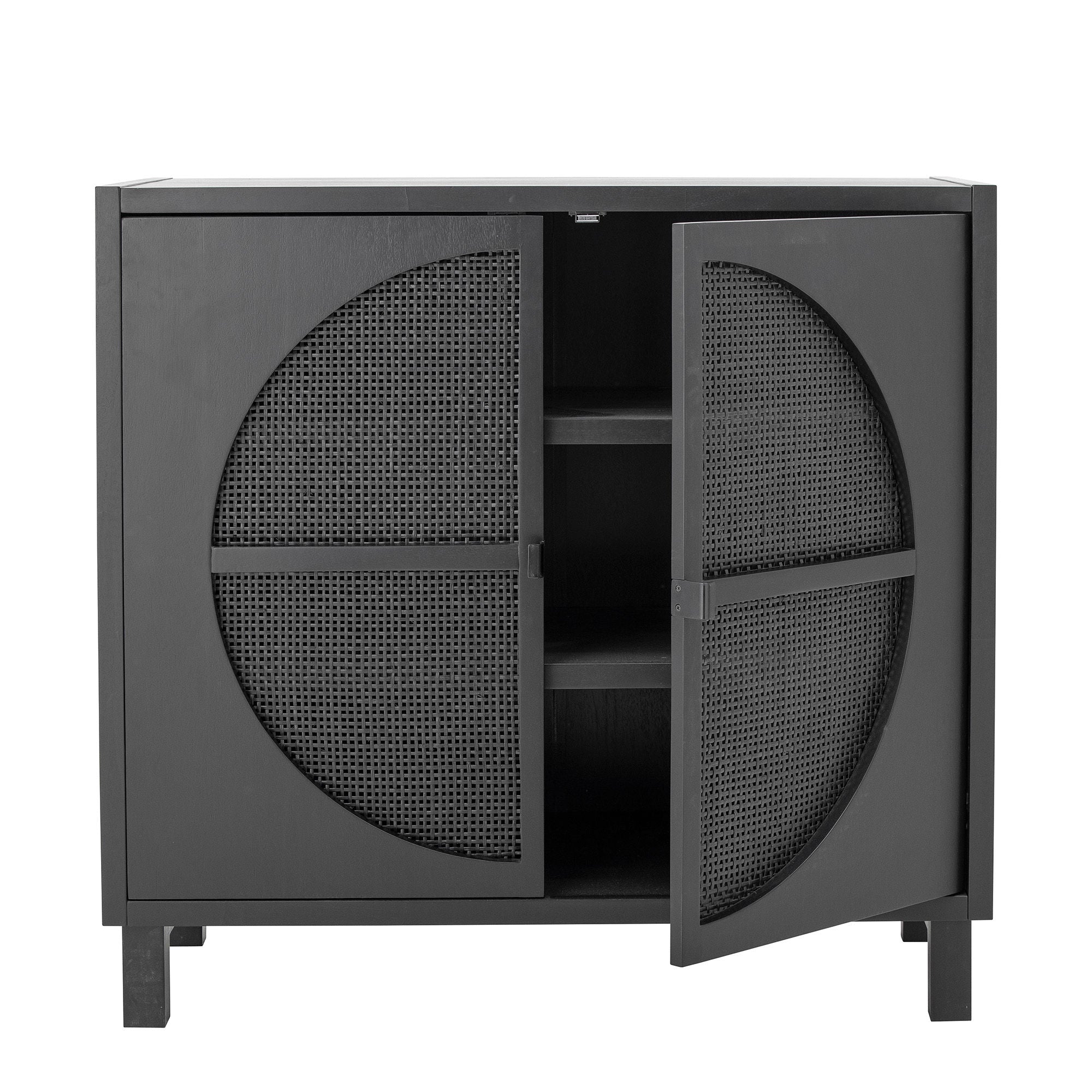 Bloomingville Armoire Trento, noir, bois Gmelina