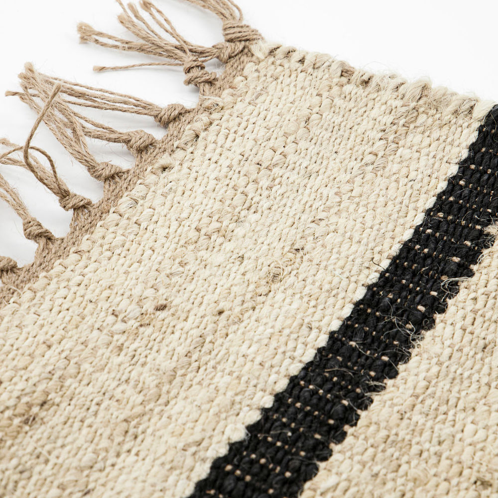 House Doctor Tapis, Sima, Noir/naturel