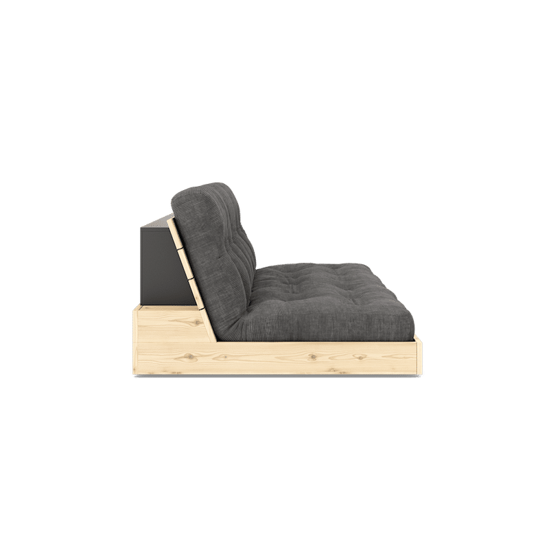 Karup Design BASE KLARE LACKIERT W. 5-Schicht GEMISCHTE MATRATZE CHARCOAL