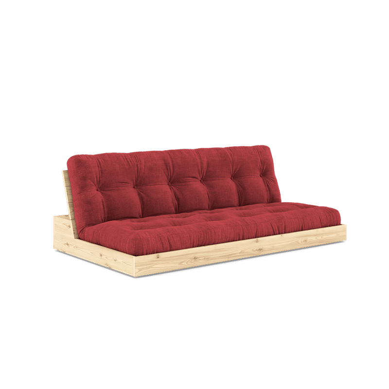 Karup Design BASE CLAIR LAQUE W. MATELAS MIXTE 5 COUCHES RUBY REDD