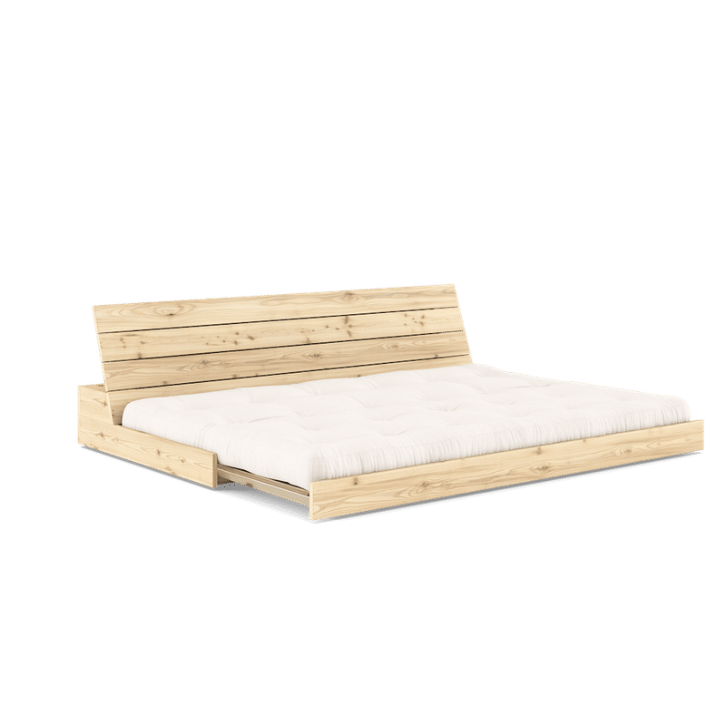 Karup Design SOMMIER LAQUÉ CLAIR AVEC MATELAS MIXTE 5 COUCHES NATUREL