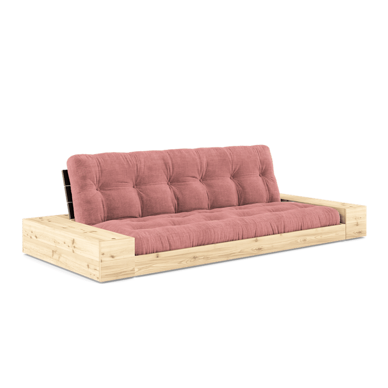 Karup Design BASE NOIR NUIT LAQUÉ W. 2 LEADS LATÉRAUX W. LUMINEUX. 5-INFÉRIEUR MIXTE MATELAS SORBET ROSE