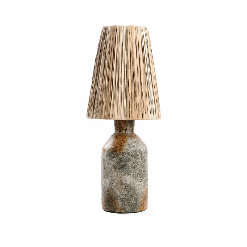 Bazar Bizar La Lampe De Table Ithaka-Gris Antique Naturel