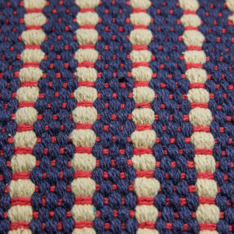 Hübsch Mochi Poof Azul/Multicolor