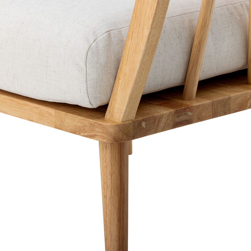 Creative Collection Millor Lounge Stoel, Naturel, Hout