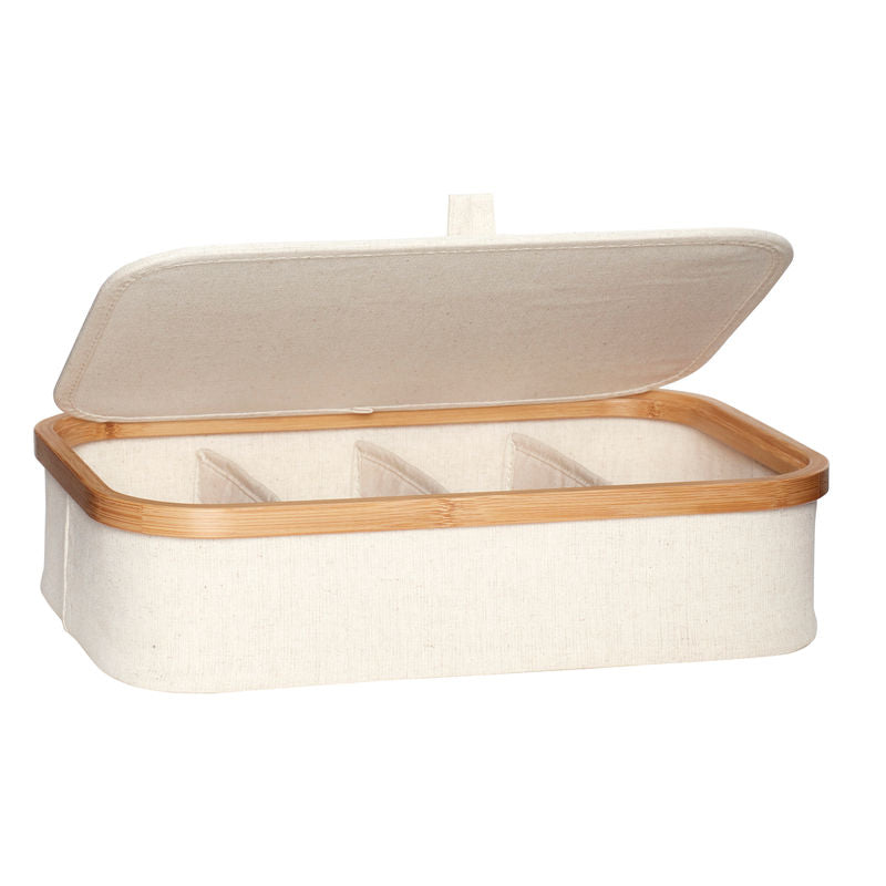 Hübsch Ecru Opbergdozen Beige (set van 2)