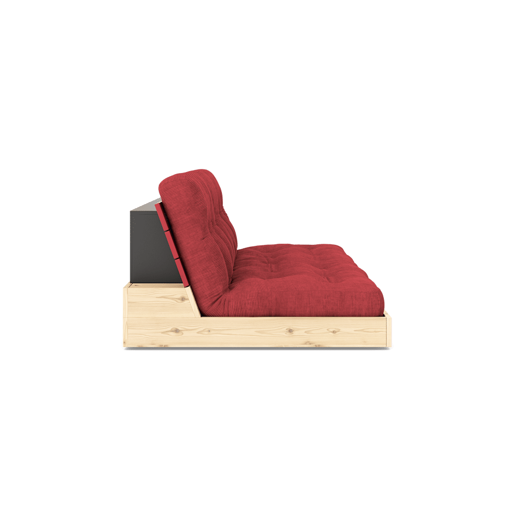 Karup Design BASE AMAPOLA LACADA ROJO W. COLCHÓN MIXTO 5 CAPAS RUBY REDD