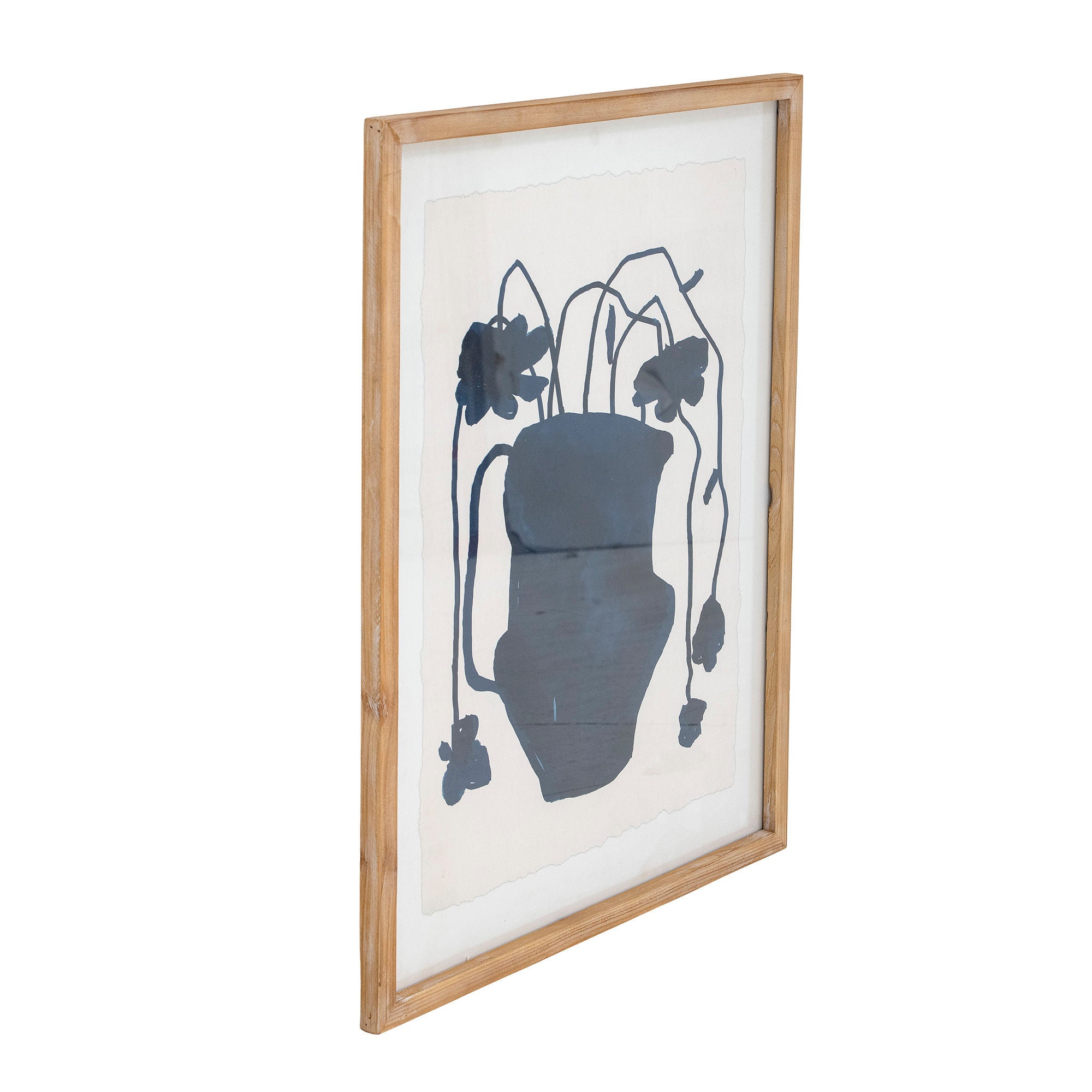 Bloomingville Veera Illustratie met Frame, Natuur, Dennenhout