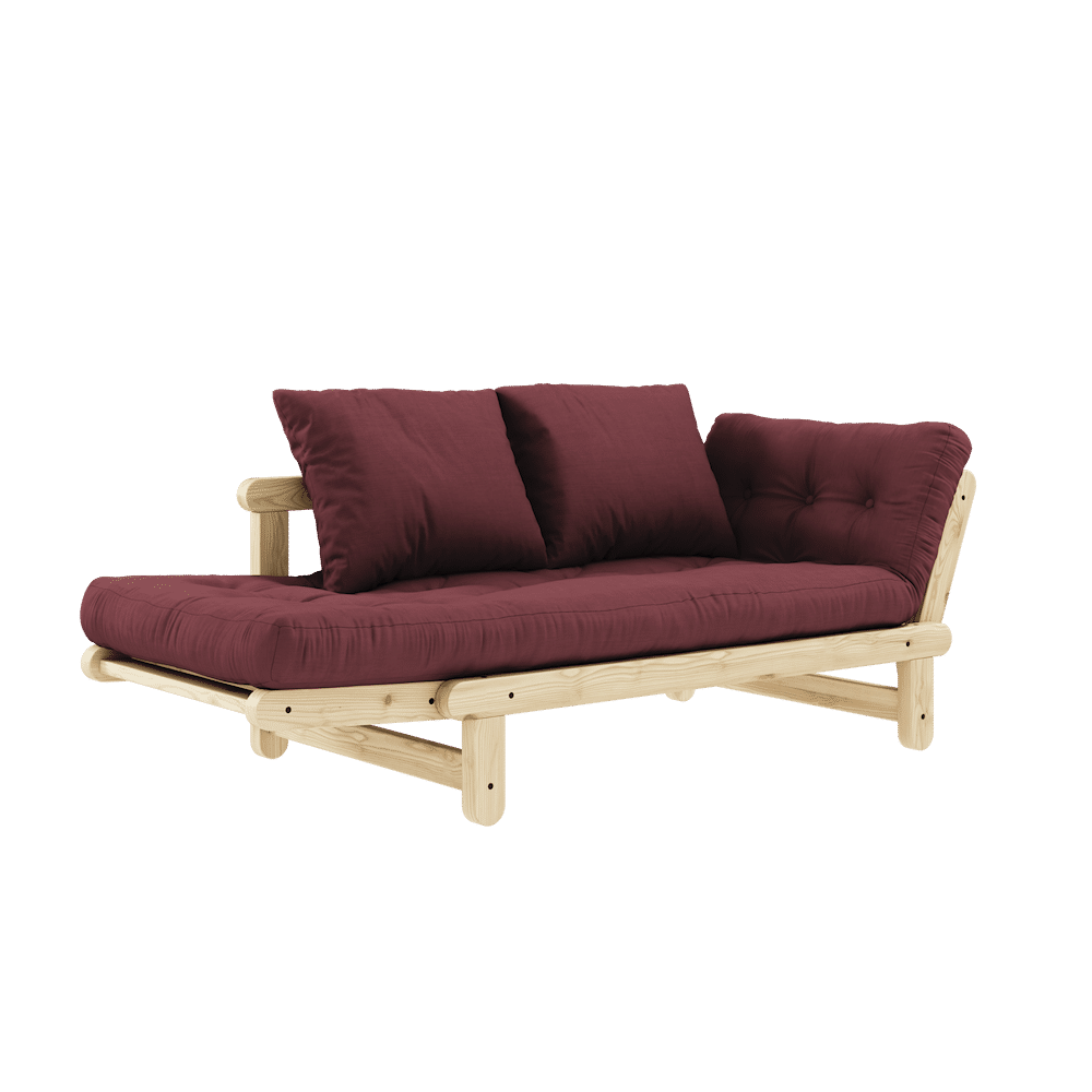 Karup design beat laqué clair W. Ensemble de matelas Beat Bordeaux