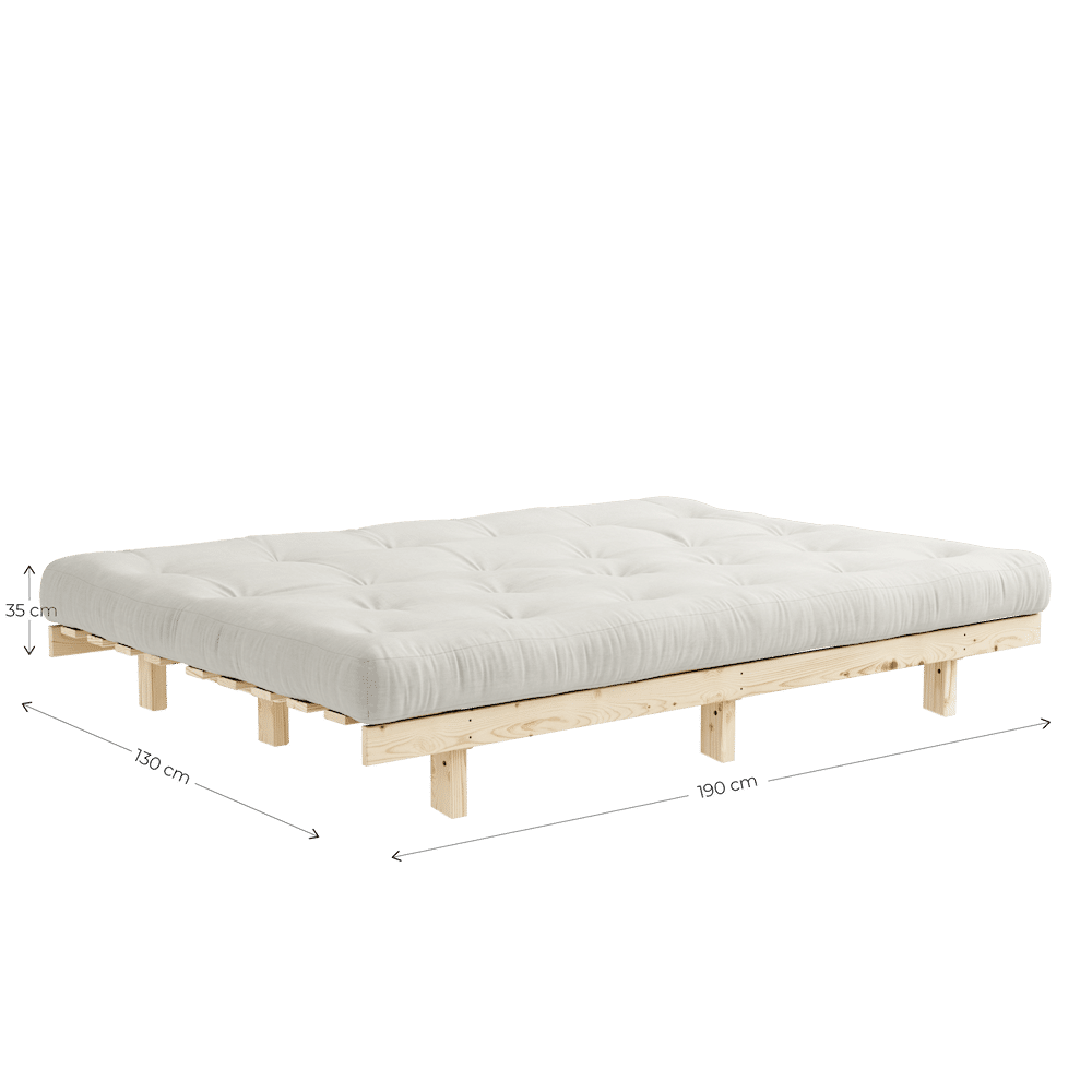 Karup conception maigre brut W. Matelas mixte 5 couches Bordeaux