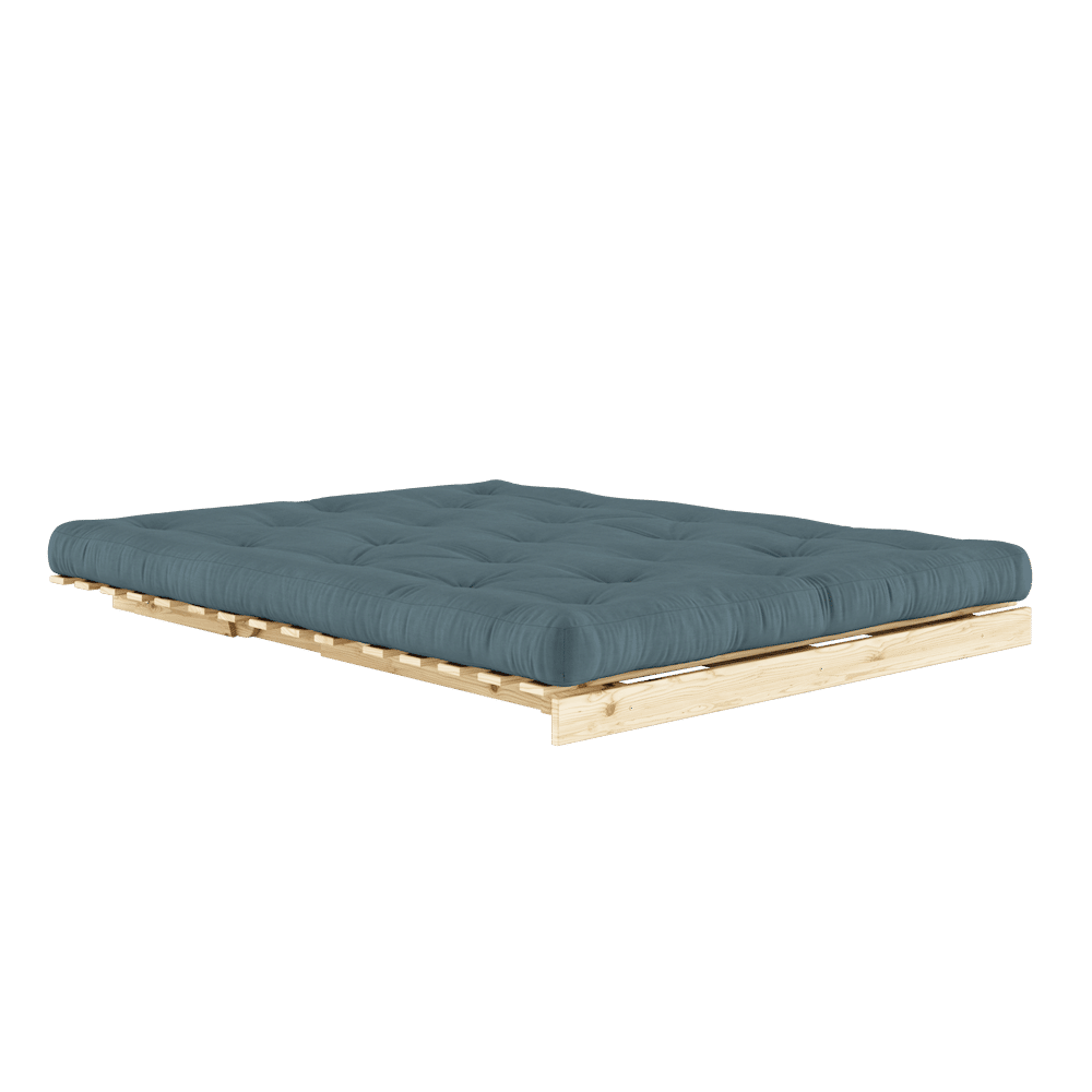 Design RACINES 160X200 W. MATELAS BLEU PÉTROLE