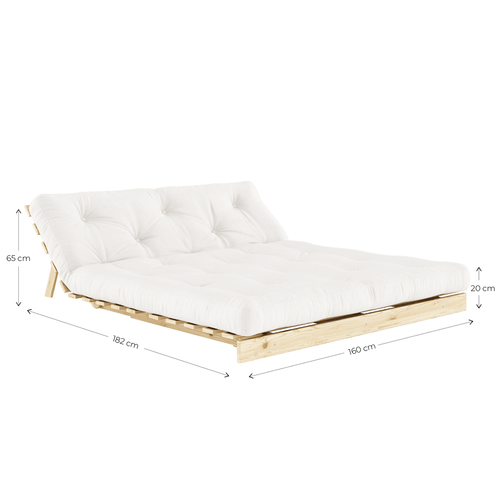 Karup Design ROOTS RAW 160 X 200 W. ROOTS MATTRESS CLAY BROWN