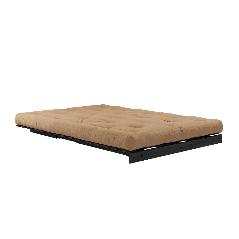 Karup Design ROOTS BLACK LACQUERED 140 X 200 W. ROOTS MATTRESS MOCCA