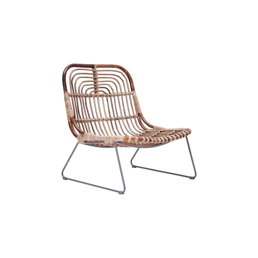 Fauteuil House Doctor, Kawa, Naturel