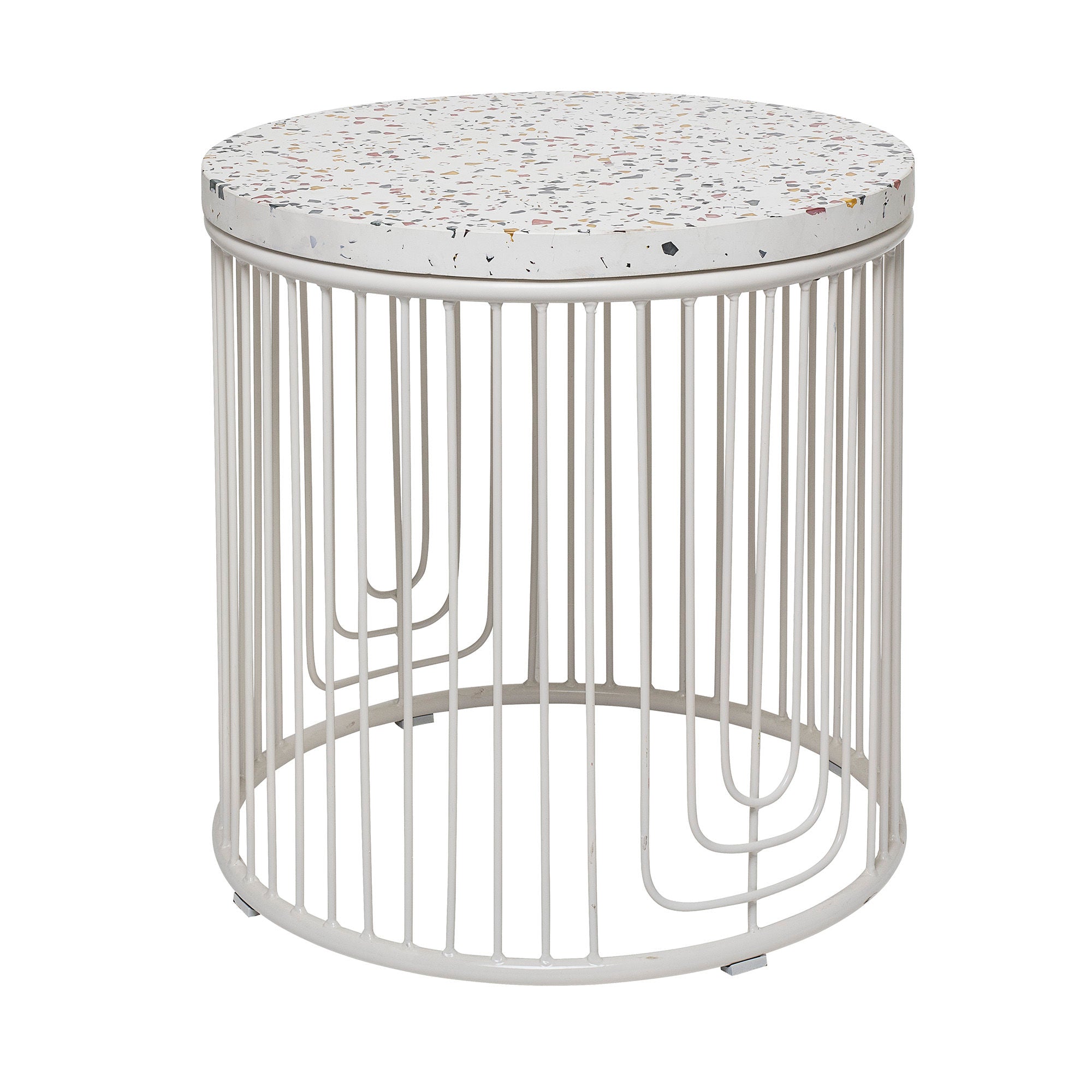 Blooming ville Hood Side table, Weiß, Fibers tone