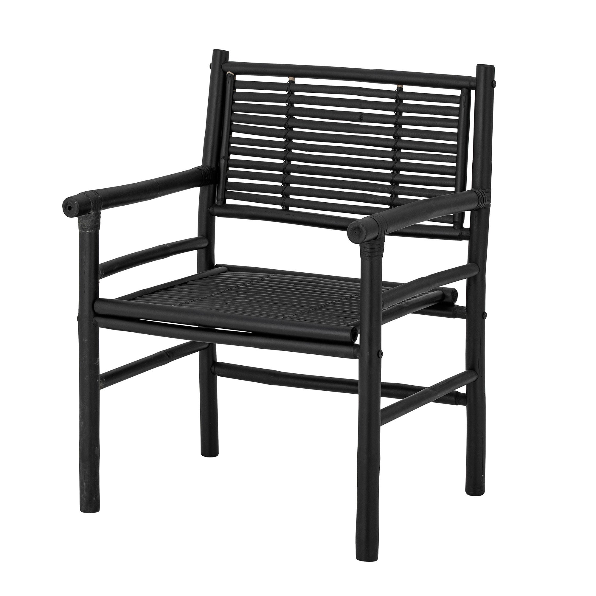 Bloomingville Chaise Coen, Noir, Bambou