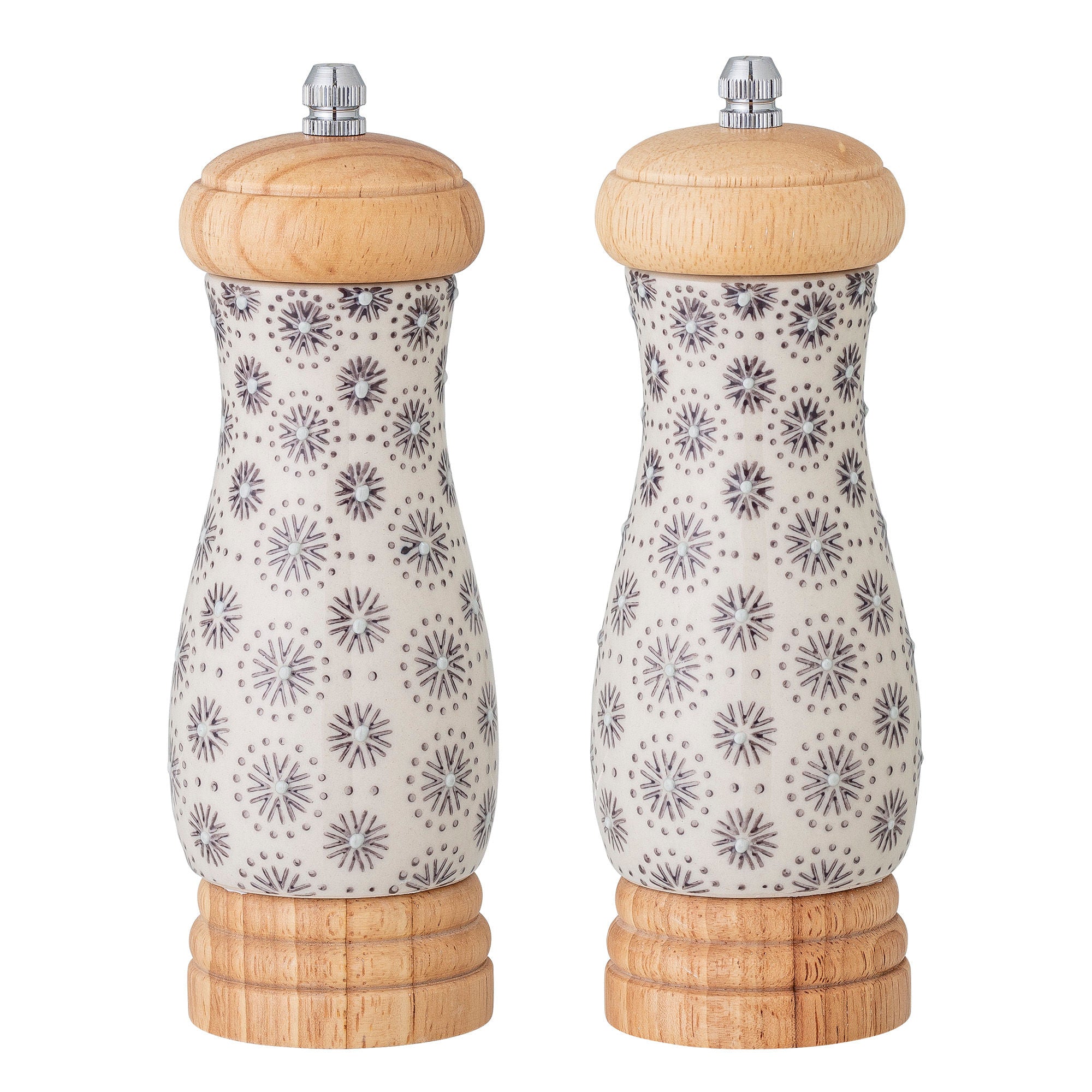 Bloomingville Elsa Salt &amp; Pepper Mill, Gris, Gres