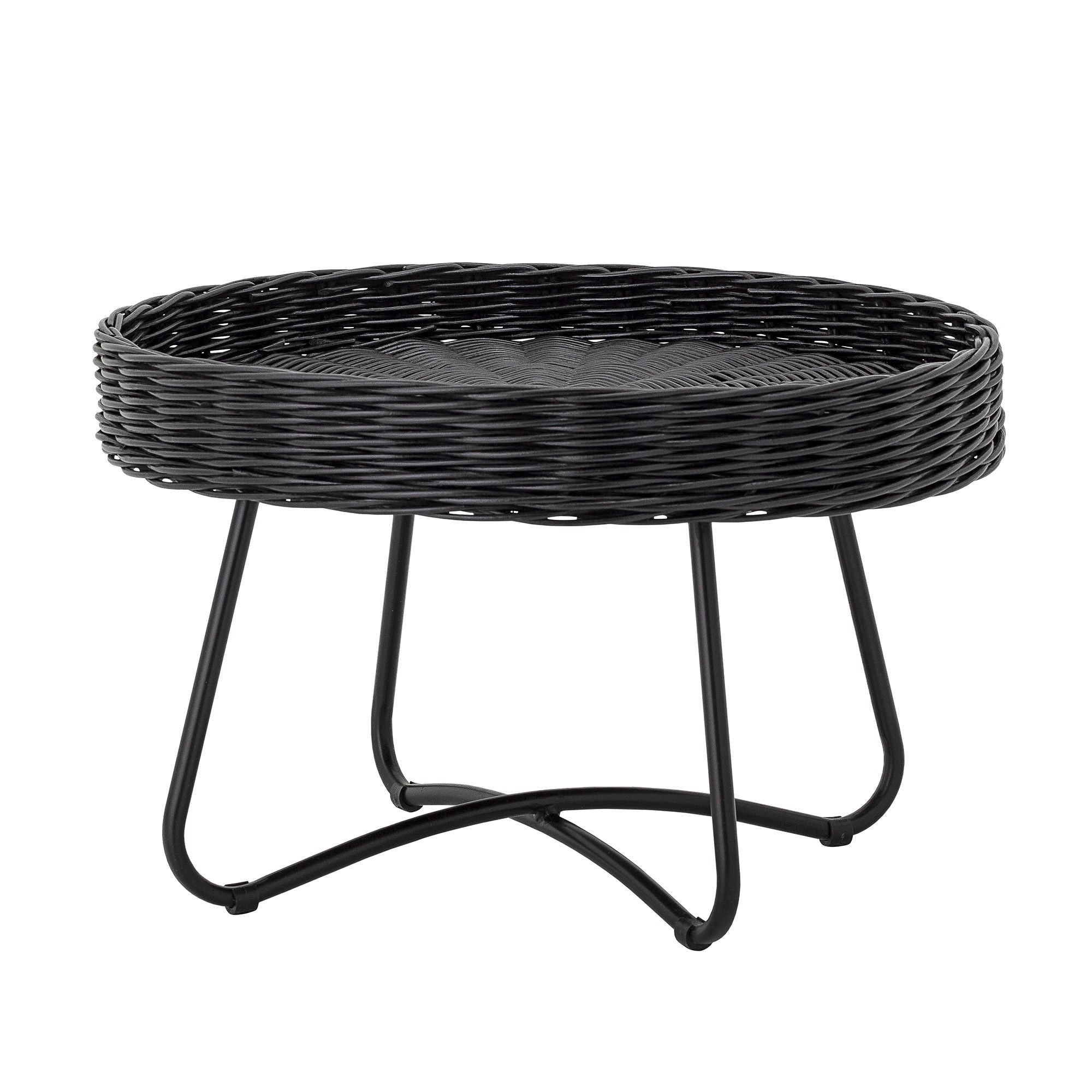 Bloomingville Hattie Coffee Table, Noir, Rotin